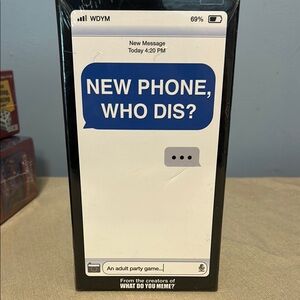 NWT New Phone, Who Dis? Party Game